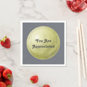 Sie sind geschätzt Gold Circle Modern Vielen Dank Serviette