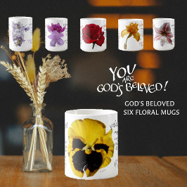 SIE SIND GOTTES GELIEBTE PETUNIA GELBE LIEBTE TASS KAFFEETASSE