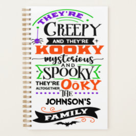 Sie sind gruselig und sie sind Kooky Mysterious Sp Planer