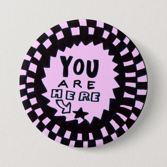 Sie sind hier Button (Vorderseite)