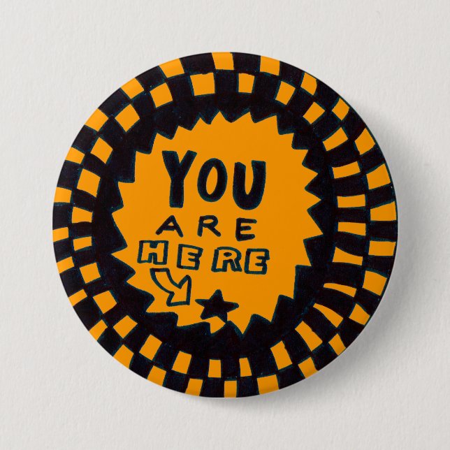 Sie sind hier Button (Vorderseite)