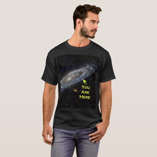 Sie sind hier in der Galaxie T-Shirt (Vorne ganz)