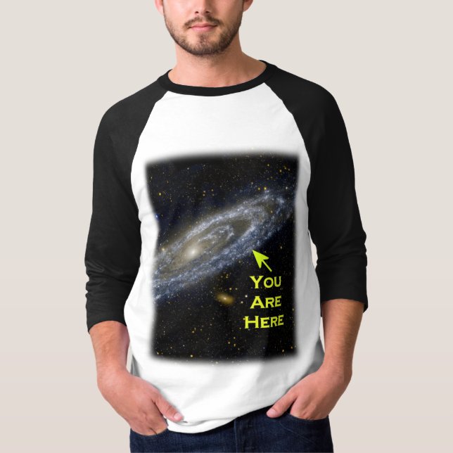 Sie sind hier in der Galaxie T-Shirt (Vorderseite)