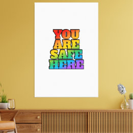 Sie sind hier sicher - LGBT Safe Space Shop Leinwanddruck