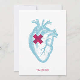 Sie sind hier Valentine Flat Card Dankeskarte