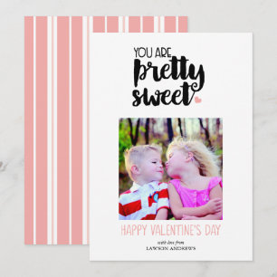 Sie sind Hübsch Sweet Valentinstag Foto Card