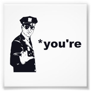 Sie sind Ihre Grammatik-Polizei Fotodruck