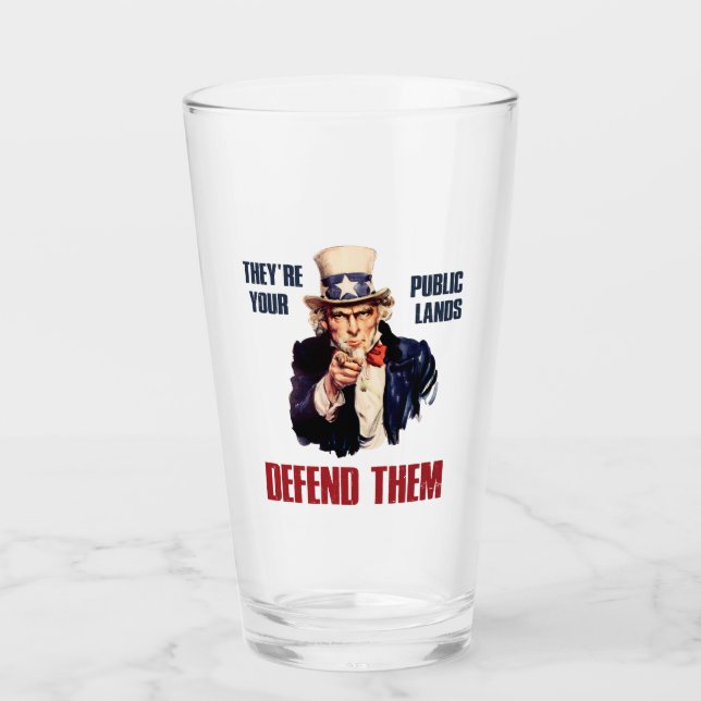 Sie sind Ihre öffentlichen Lands verteidigen sie O Glas (Vorderseite)