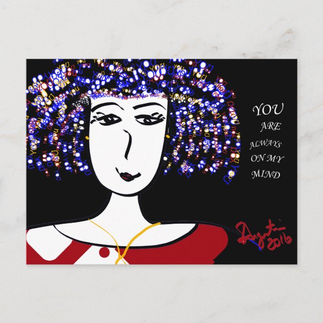 SIE SIND IMMER AUF MEINEM KIND - POSTCARD POSTKARTE (Vorderseite)