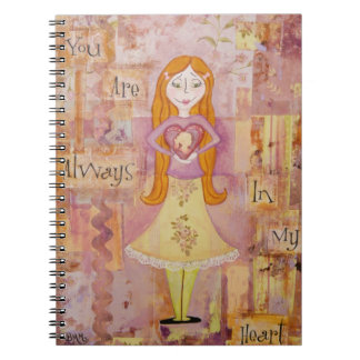 Sie sind immer in meinem Heart Art Notebook Notizblock