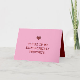 Sie sind in meinen unangemessenen Gedanken Valenti Karte