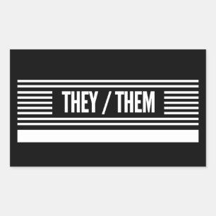 Sie sind in Streifen mit Platz zum Schreiben Rechteckiger Aufkleber