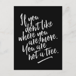Sie sind kein Baum - Inspirationskarte Postkarte