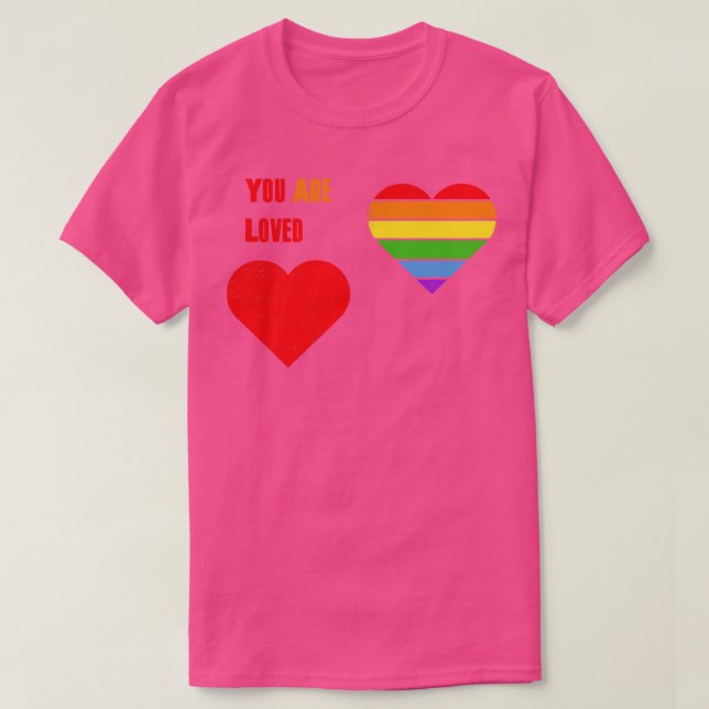 Sie sind LGBT-TT-Pride LGBTQ-Unterstützer pr T-Shirt (Design vorne)