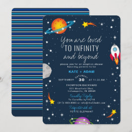 Sie sind lieblich junge Adoption Kinderdusche Einladung