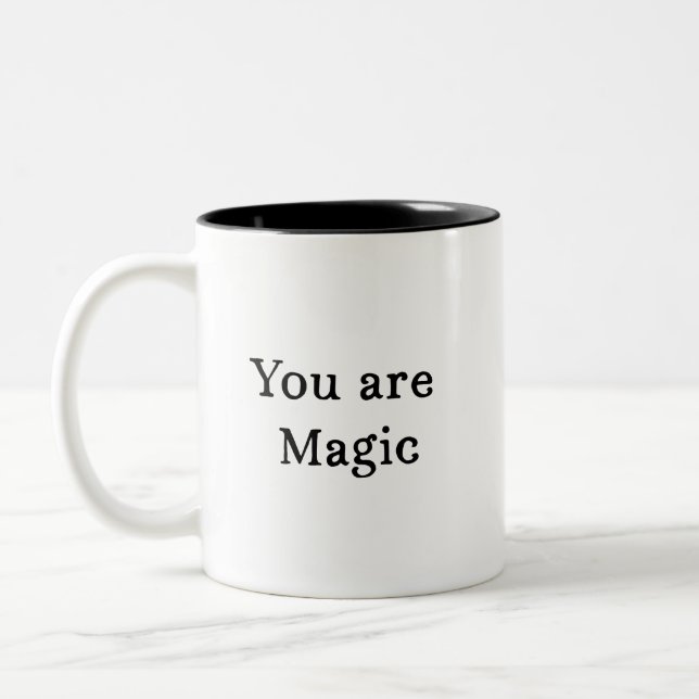 Sie sind magische Tasse - Zitat Kaffee Tasse Gesch (Links)