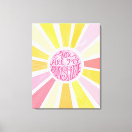 Sie sind mein Baby-Baby-Geschenk für Sonnenschein. Leinwanddruck
