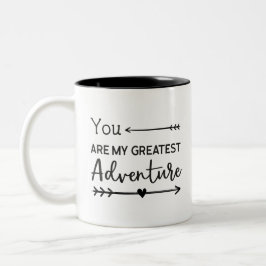 Sie sind mein beststes Abenteuer Zweifarbige Tasse