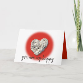 Sie sind mein glückliches Script Hawaii Coral Hear Karte