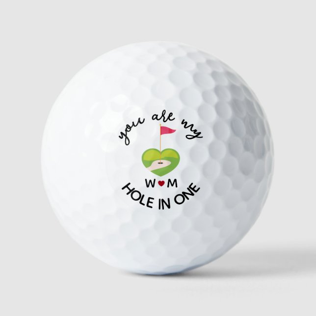 Sie sind mein Loch in einer benutzerdefinierten In Golfball (Vorderseite)