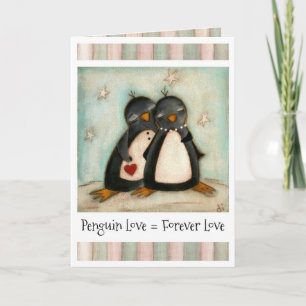 Sie sind mein Pinguin - Valentinstag Card Feiertagskarte