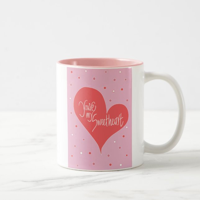 Sie sind mein Schatz Zweifarbige Tasse (Rechts)