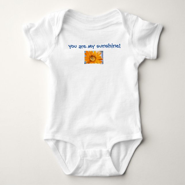 Sie sind mein Sonnenschein-Baby-Bodysuit Baby Strampler (Vorderseite)
