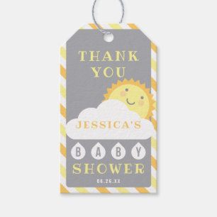 Sie sind mein Sonnenschein-Babydusche-Liebhaber-Ta Geschenkanhänger