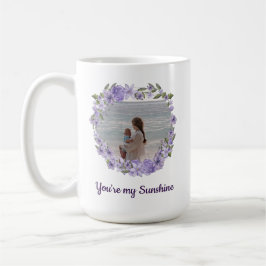 Sie sind mein Sonnenschein - Custom 2 Foto Collage Kaffeetasse