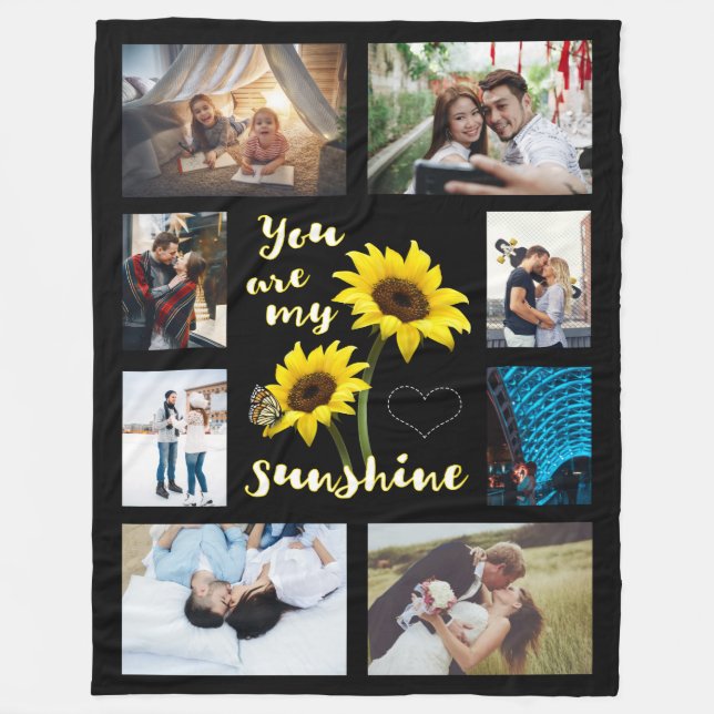 Sie sind mein Sonnenschein-Foto Fleecedecke (Vorderseite)