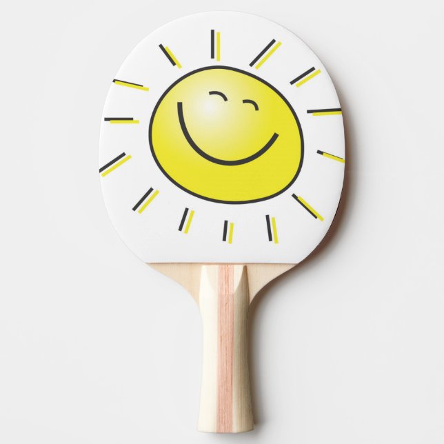 Sie sind mein Sonnenschein-Gesicht Tischtennis Schläger (Vorderseite)