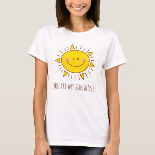 Sie sind mein Sonnenschein-glücklicher niedlicher T-Shirt