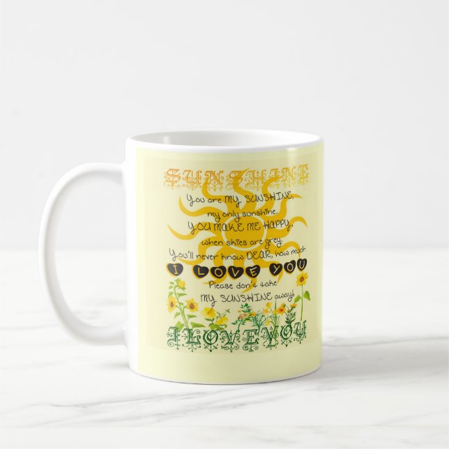 Sie sind mein Sonnenschein Kaffeetasse (Links)