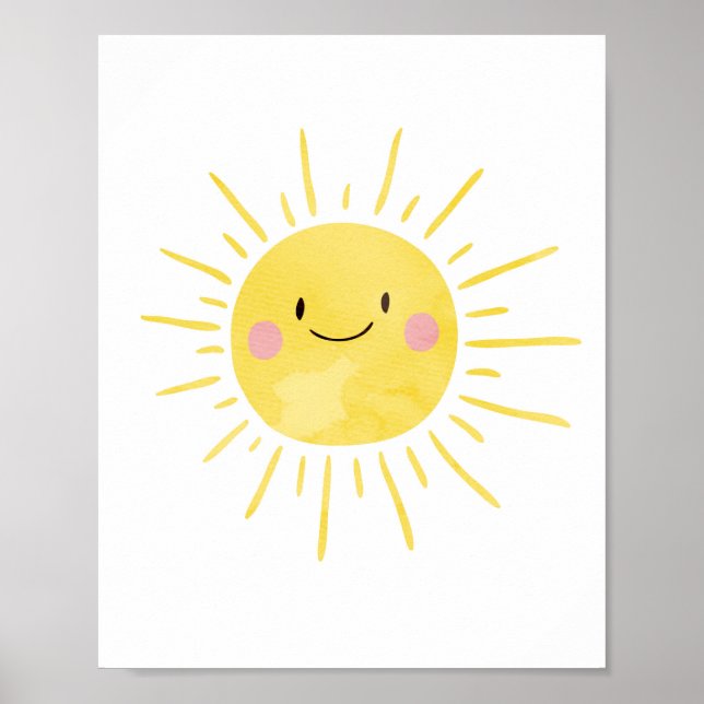 Sie sind mein Sonnenschein-Kinderzimmer Print Baby Poster (Vorne)