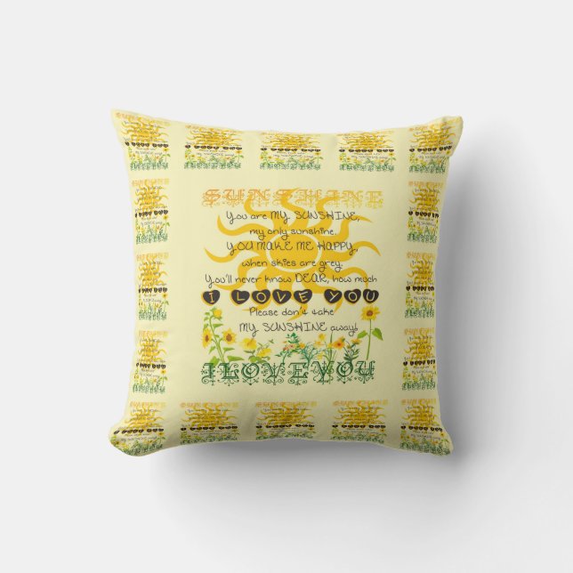 Sie sind mein Sonnenschein Kissen (Vorderseite)
