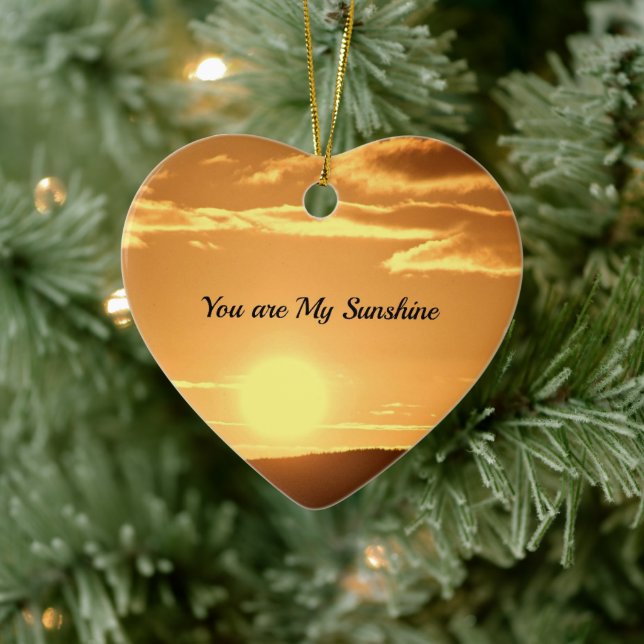 Sie sind mein Sonnenschein - Landschaft mit wachse Keramik Ornament (Baum)