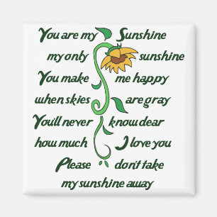 Sie sind mein Sonnenschein Magnet