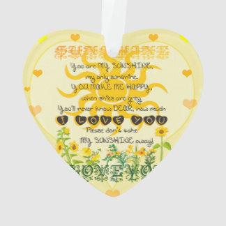 Sie sind mein Sonnenschein Ornament