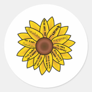 Sie sind mein Sonnenschein Runder Aufkleber