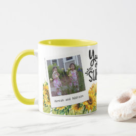 Sie sind mein Sonnenschein - Sonnenblumen - 2 Foto Tasse