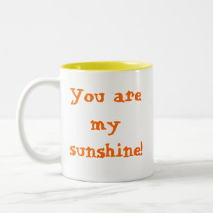 Sie sind mein Sonnenschein! Zweifarbige Tasse