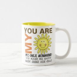 Sie sind mein Sonnenschein Zweifarbige Tasse