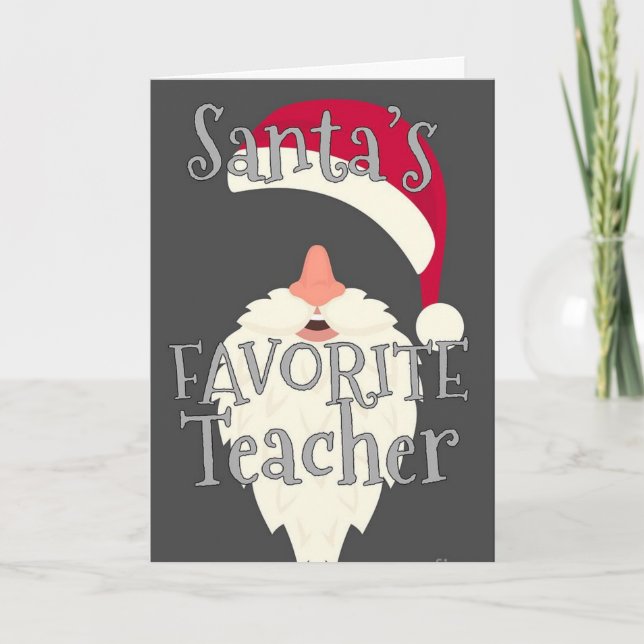 SIE SIND MEIN SPEZIALLEHRER "CHRISTMAS WISHES" KARTE (Vorderseite)