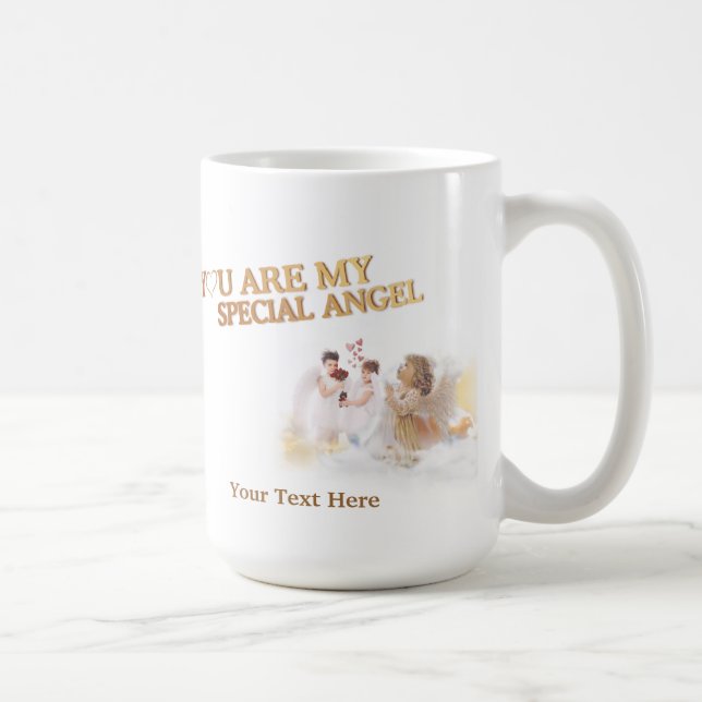 Sie sind mein spezieller Engel - fertigen Sie ihn Kaffeetasse (Rechts)