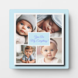 Sie sind meine Alles-Foto-Collage auf blau Fotoplatte