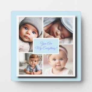 Sie sind meine Alles-Foto-Collage auf blau Fotoplatte