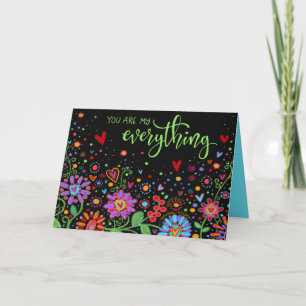 Sie sind meine alles Valentine Liebe Floral Karte