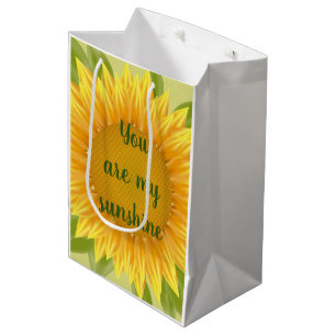 Sie sind meine Blume für Sonnenblumen Mittlere Geschenktüte