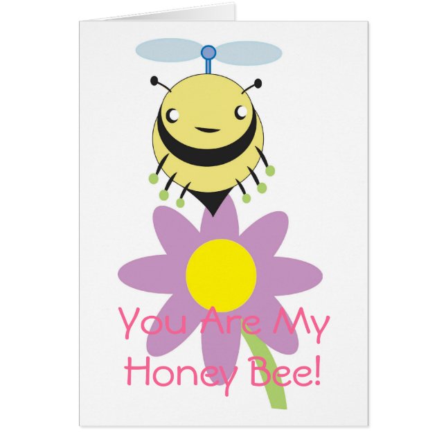 Sie sind meine Honig-Bienen-Liebe-Karte (Vorne)