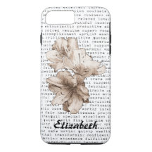 Sie sind meine Inspiration Kaffee Brown Blume + Fa